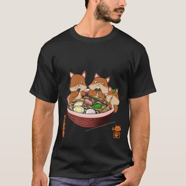 Fox ramen T-Shirt (Vorderseite)