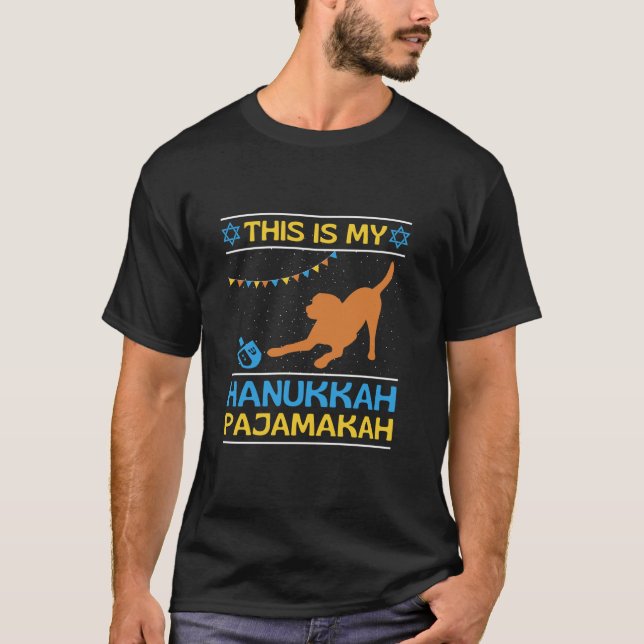 Fox Red Labrador Hanukkah Family Matching Pajamas  T-Shirt (Vorderseite)