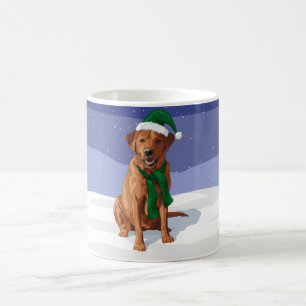 Fox Red Labrador Retriever Christmas Dog Kaffeetasse