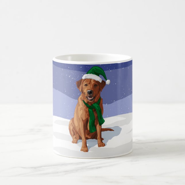 Fox Red Labrador Retriever Christmas Dog Kaffeetasse (Mittel)
