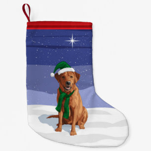 Fox Red Labrador Retriever Christmas Dog Kleiner Weihnachtsstrumpf