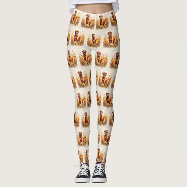 Fox Red Labrador Retriever Dog Leggings (Vorderseite)