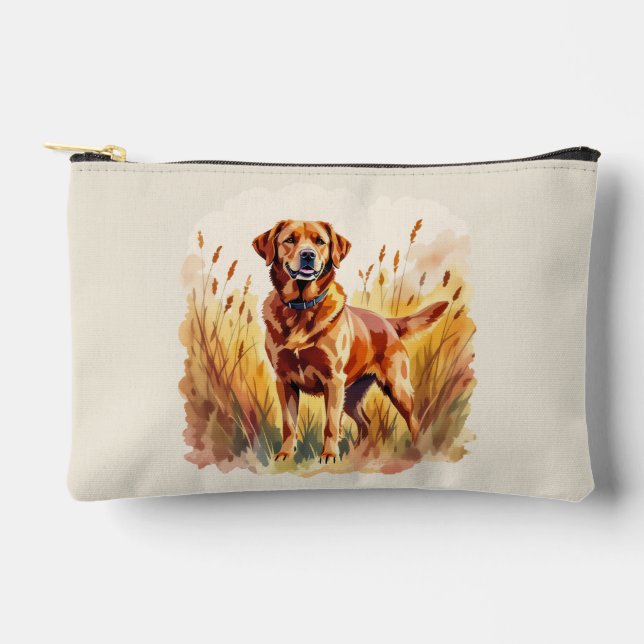 Fox Red Labrador Retriever Dog Zubehörtasche (Vorderseite)