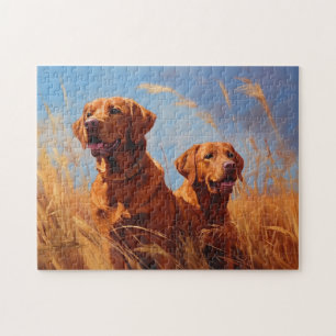 Fox Red Labrador Retrievers Puzzle