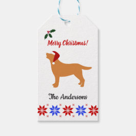 Fox Red Labrador Silhouette Weihnachten Geschenkanhänger