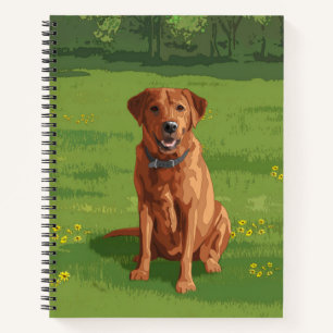 Fox Red Yellow Labrador Retriever Dog Notizbuch