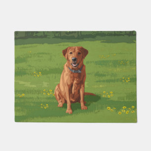 Fox Red Yellow Labrador Retriever Hund Fußmatte