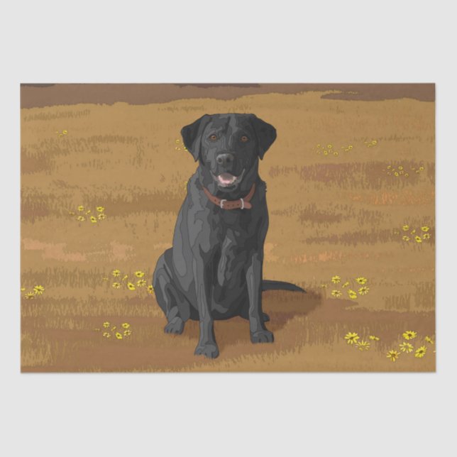 Fox Red Yellow Labrador Retriever Hund Seidenpapier (Vorderseite)