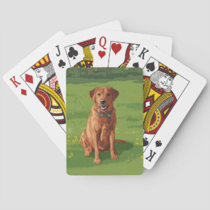 Fox Red Yellow Labrador Retriever Hund Spielkarten