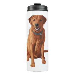 Fox Red Yellow Labrador Retriever Hund Thermosbecher