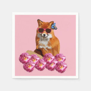 Fox & Rose Paper Napkins Serviette