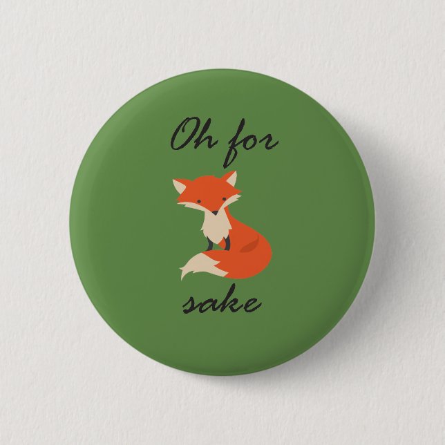 Fox Sake Button (Vorderseite)