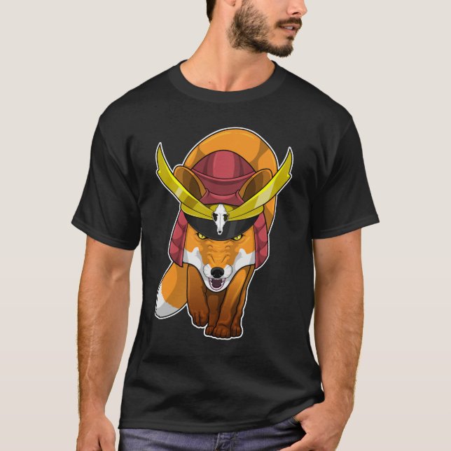 Fox Samurai Martial Arts T-Shirt (Vorderseite)