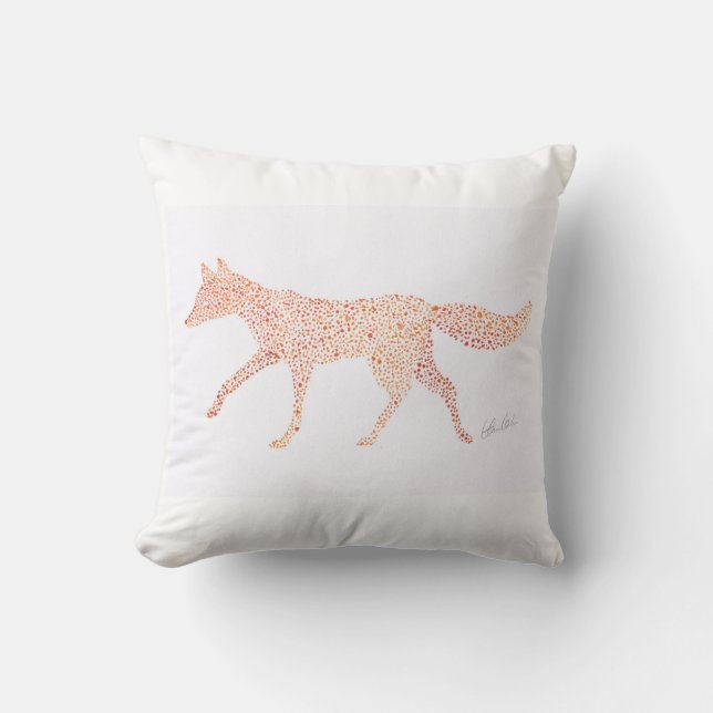 Fox-Schritte Kissen (Vorderseite)