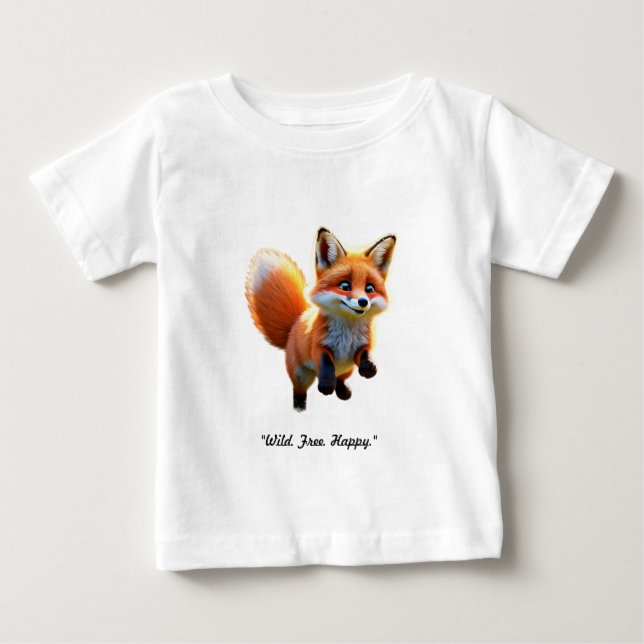‚Fox Schwanz Frolic‘ Baby T-shirt (Vorderseite)