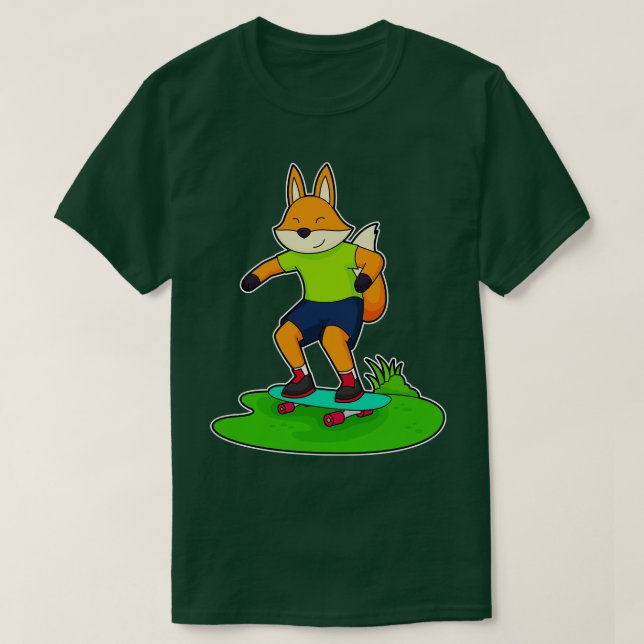 Fox-Skater-Skateboard 2 T-Shirt (Design vorne)