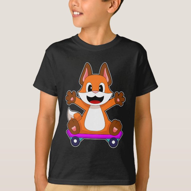 Fox Skater Skateboard T-Shirt (Vorderseite)
