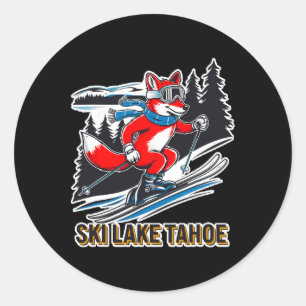 Fox Ski Alpin Abenteuer Lago Maggiore Runder Aufkleber