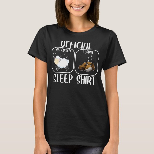 Fox Sleep Shirt Count Sheep (Vorderseite)