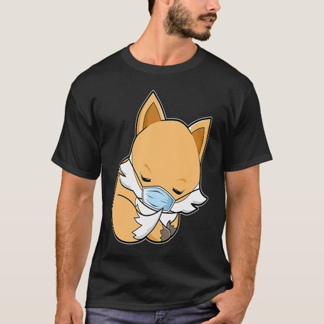 Fox Sleeping Face Mask Fox T-Shirt (Vorderseite)