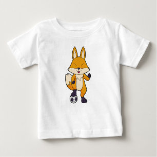 Fox Soccer Player Soccer Baby T-shirt
