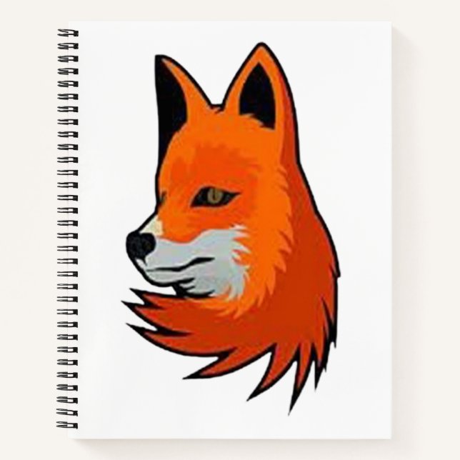 Fox Spiral Notebook Notizbuch (Vorderseite)