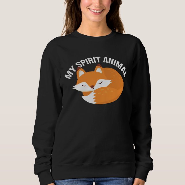 Fox Spirit Animal Fox Wild Animal Sweatshirt (Vorderseite)