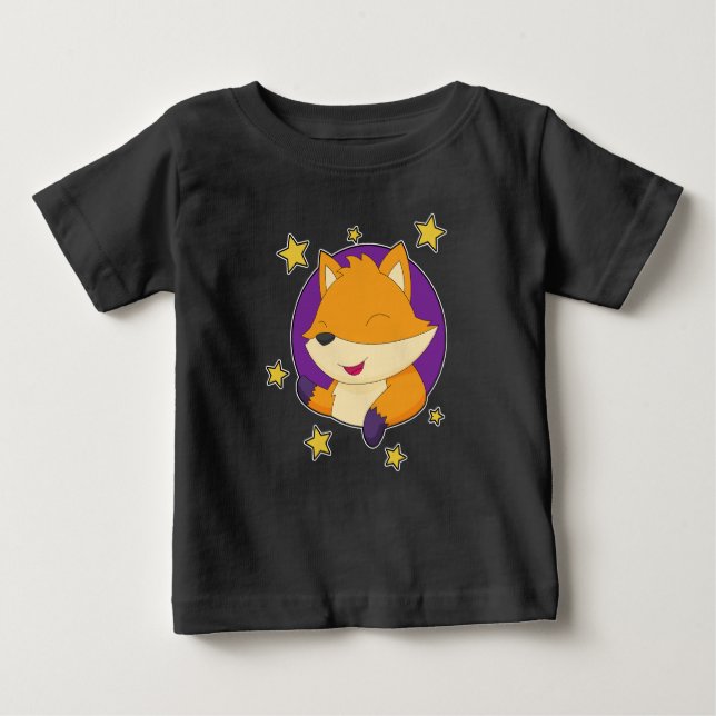 Fox Stars Baby T-shirt (Vorderseite)