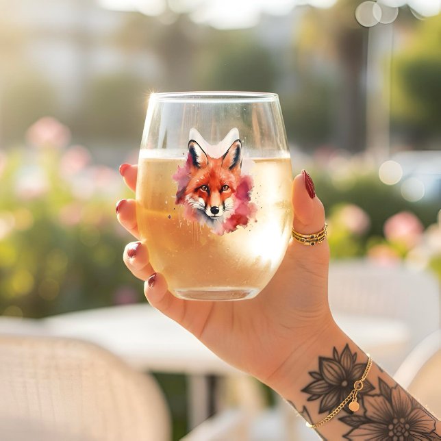 Fox Stemless Wine Glass Weinglas Ohne Stiel (Von Creator hochgeladen)