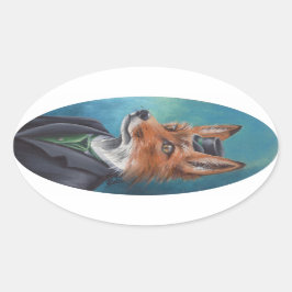Fox Sticker Animal Sticker Viktorianisch Fox