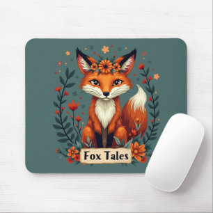 Fox Tales Boho Woodland Tierart Mousepad
