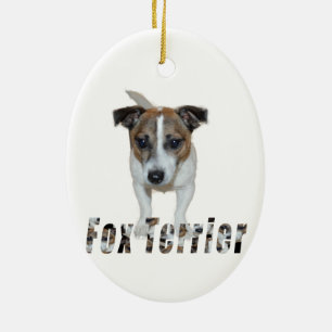 Fox Terrier And Fox Terrier Logo, Keramikornament