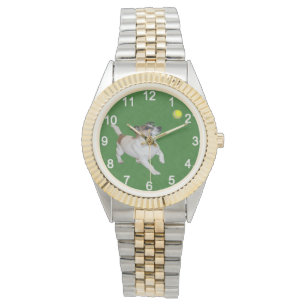 Fox Terrier Ball Trance, Unisex Wristwatch Armbanduhr