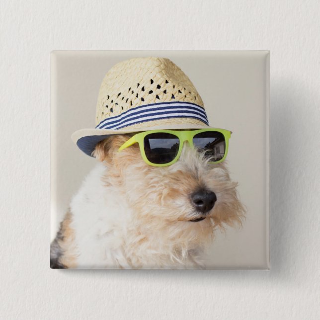 Fox Terrier Button (Vorderseite)