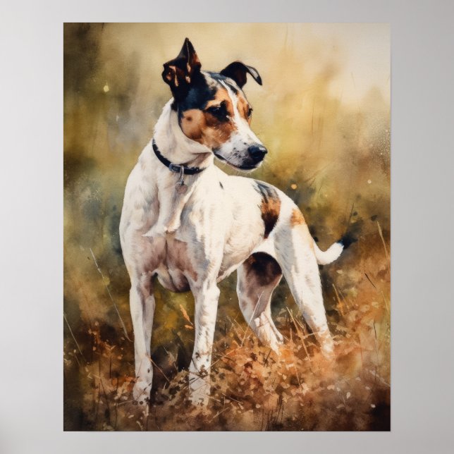 Fox Terrier Dog Art Print Poster (Vorne)