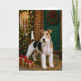 Fox Terrier Holiday Card Feiertagskarte
