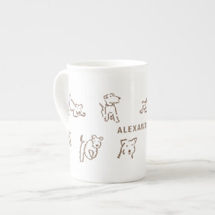 Fox Terrier Personalisiert Prozellantasse