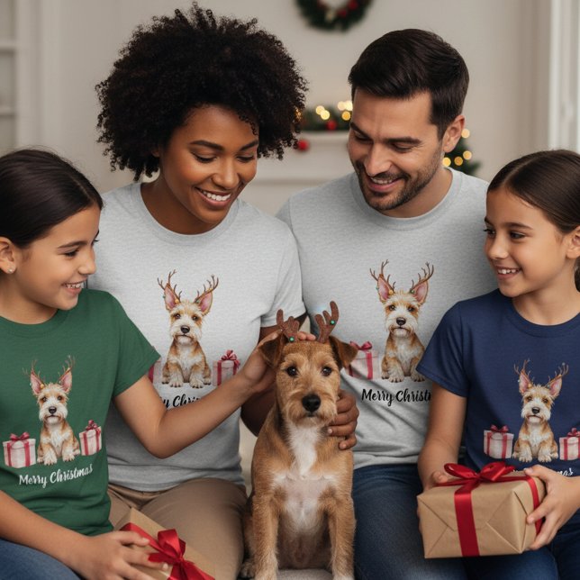 Fox Terrier Reindeer T-Shirt (Von Creator hochgeladen)