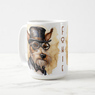Fox Terrier Steampunk Hund Kaffeetasse