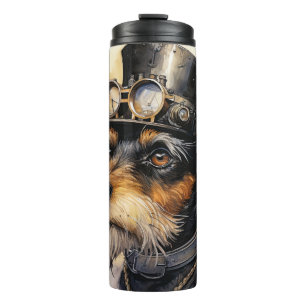 Fox Terrier Steampunk Hund Thermosbecher