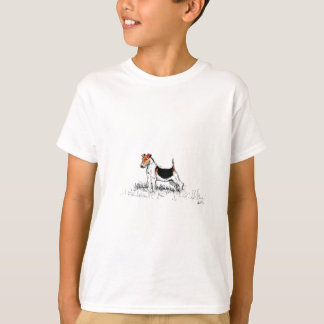 Fox Terrier stehend stolz T-Shirt