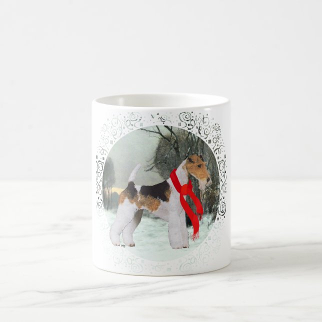 Fox Terrier Winter Tasse (Mittel)
