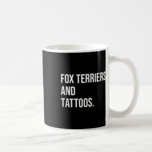 Fox Terriers und Tattoos Hundebesitzer Hunde in de Kaffeetasse