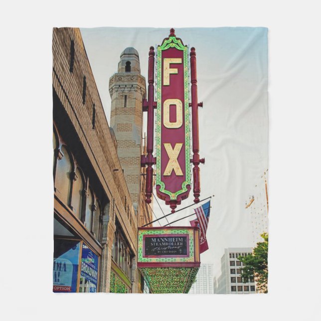 Fox Theater, Atlanta, Weihnachten, Fleecedecke (Vorderseite)