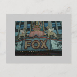 Fox Theater, Detroit, Michigan Postkarte