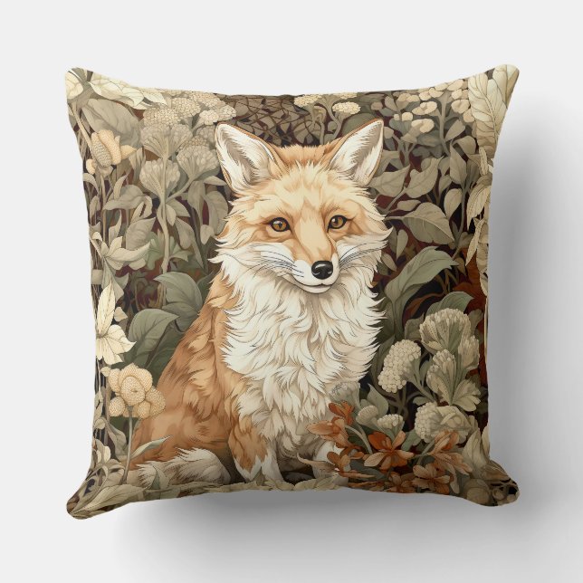 Fox Throw Kissen (Rückseite)