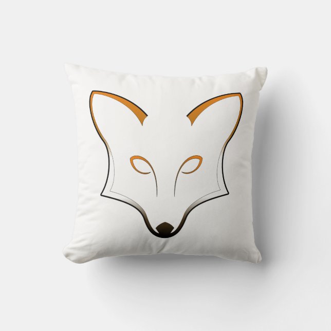 Fox Throw Pillow Kissen (Vorderseite)
