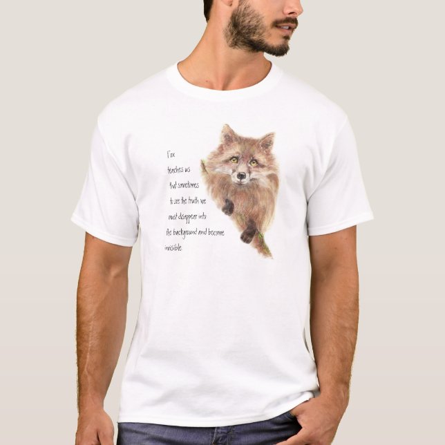 Fox, Tiertotem, Geistführer, Symbol T-Shirt (Vorderseite)