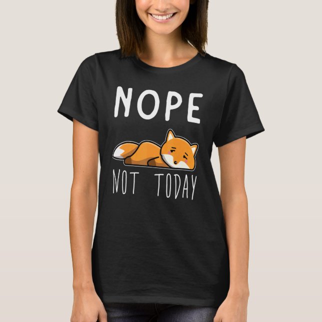 Fox Tired Lazy Fox T-Shirt (Vorderseite)