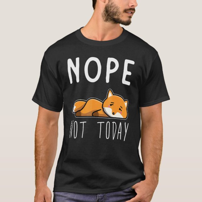 Fox Tired Lazy Fox T-Shirt (Vorderseite)